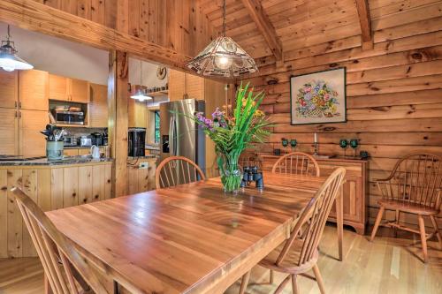 Tree-Lined Cruso Cabin with Game Room and Mtn Views! Tree-Lined Cruso Cabin with Game Room and Mtn Views!