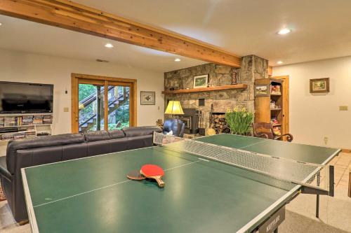 Tree-Lined Cruso Cabin with Game Room and Mtn Views! Tree-Lined Cruso Cabin with Game Room and Mtn Views!