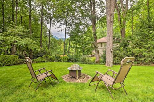 Tree-Lined Cruso Cabin with Game Room and Mtn Views! Tree-Lined Cruso Cabin with Game Room and Mtn Views!