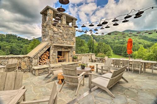 Tree-Lined Cruso Cabin with Game Room and Mtn Views! Tree-Lined Cruso Cabin with Game Room and Mtn Views!