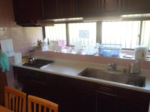 Kitchen, Kerama Backpackers in Tokashiki