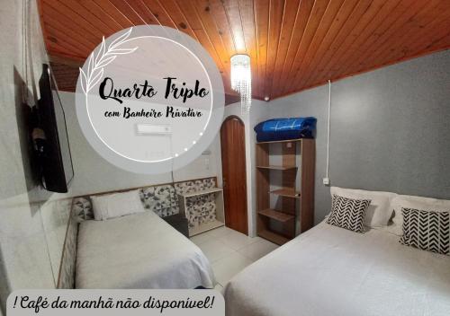 1 double bed, 1 twin bed