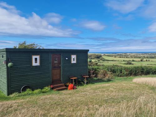 Stunning 1-Bed shepherd hut gîte à louer Llanfflewyn