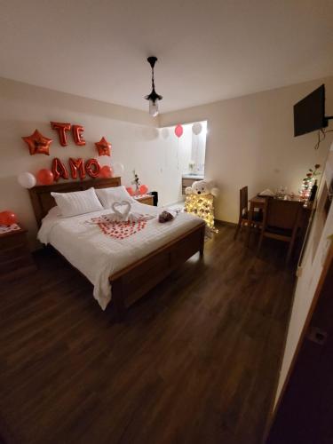 1 double bed