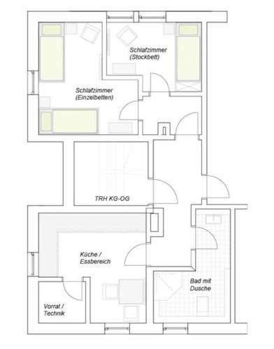 Ferienwohnung Tannen-Apotheke Zwei ab 5P mit drittem Schlafzimmer und extra Dusche WC in Mengerskirchen
