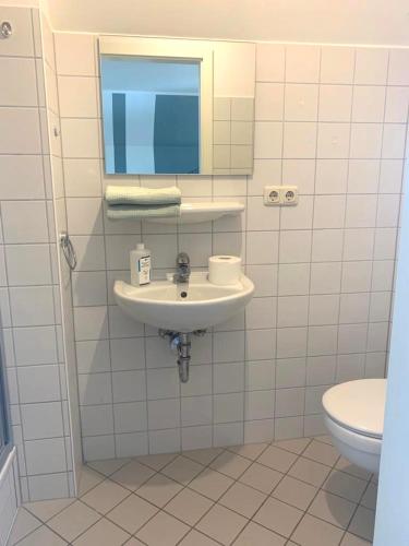 Casa de banho, Villa Sonnenschein im Zentrum Bad Stebens nahe der Therme in Bad Steben