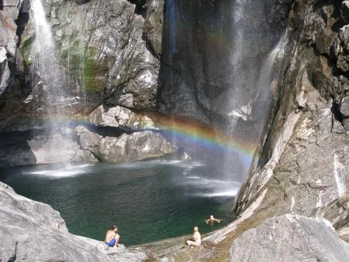 CASA ALLA CASCATA House by the Waterfall and Garden of Senses in Maggia TI, Schweiz