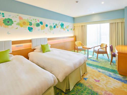 <4 & 6 Floor> Garden Superior Twin Room with Park View or Bay View - Non Smoking - No guarantee to enter the theme park