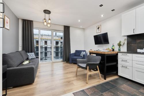 Dapur, Jagodno Wrocław Kajdasza Studio z Bezpłatnym Garażem by Noclegi Renters (Jagodno Wroclaw Kajdasza Studio z Bezplatnym Garazem by Noclegi Renters) in Jagodno