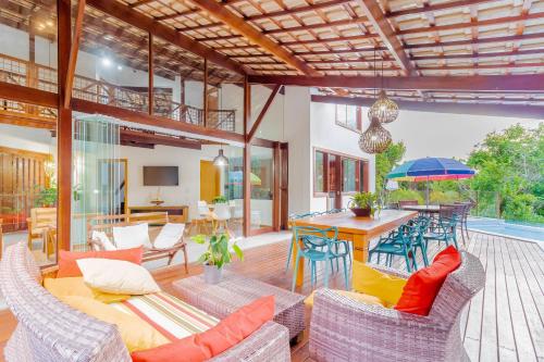 Erkély/terasz, PF05 Casa Alto Padrão 05 Suítes - Praia do Forte (PF05 Casa Alto Padrao 05 Suites - Praia do Forte) in Costa Do Sauipe