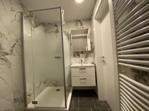 חדר אמבטיה, Private Zimmer HoAp in לאובן