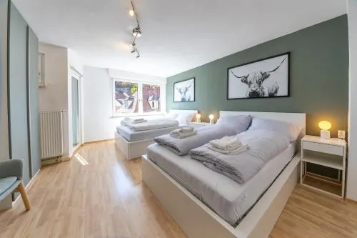 Apartment mit Balkon und Festungsblick in Würzburg, Deutschland