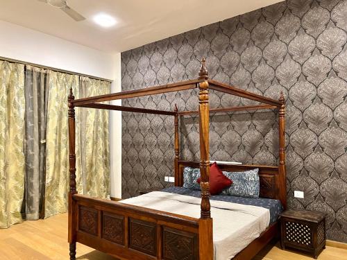 1BHK Entire flat with bath tub hall and kitchen luxury furnished new Apartment in South Delhi