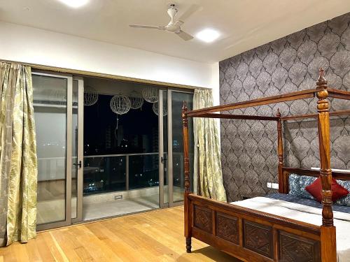 Balcony/terrace, 1BHK Entire flat with bath tub hall and kitchen luxury furnished new Apartment in South Delhi