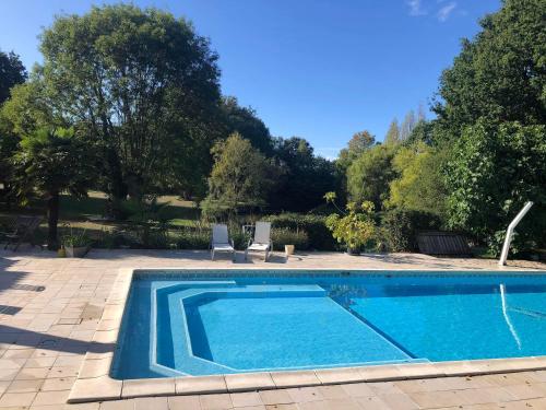 Maison de 2 chambres avec piscine privee jardin amenage et wifi a Saint Georges de PointindouxC