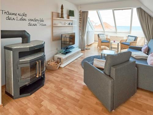 Shared lounge/TV area, Apartmenthaus Jahreszeiten - Meerblick-Fewo 28 in Ostseebad Binz