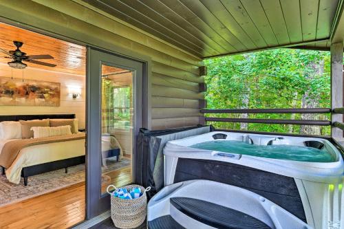 Mountain-View Bryson City Home with Hot Tub!