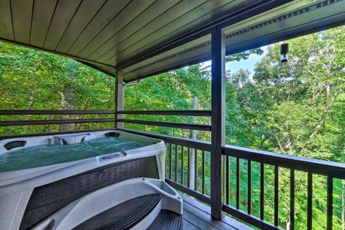 Mountain-View Bryson City Home with Hot Tub!