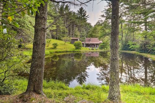 . Rustic Cabin with Patio and Pond on Blue Ridge Parkway