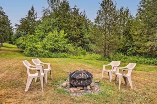 Finger Lakes Retreat with Sunroom, Fire Pit and BBQ!