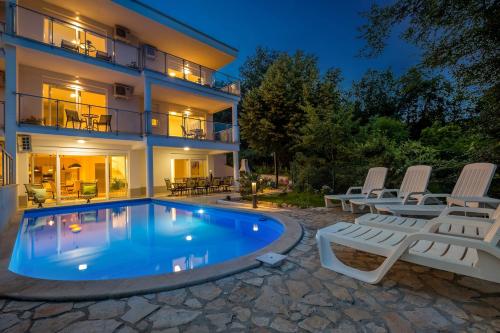 Luxury villa with a swimming pool Poljane (Opatija) - 17958 - Accommodation - Opatija