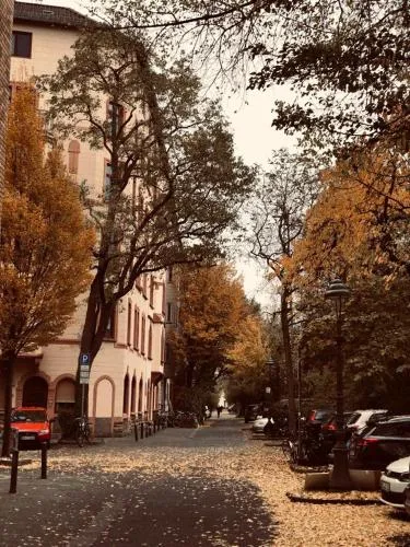 Roter Sandstein Zink in Mainz, Deutschland