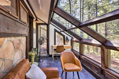 Woodsy Flagstaff Hideaway with Deck and Sunroom! in Kachina Village (AZ)