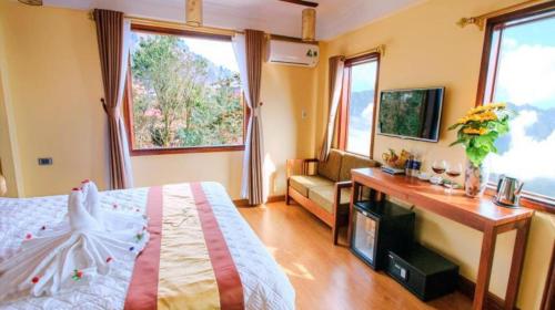 1 double bed