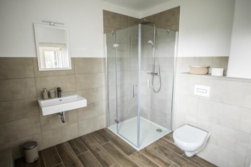 Bathroom, Ferienwohnung Schwalbennest in Ostrau