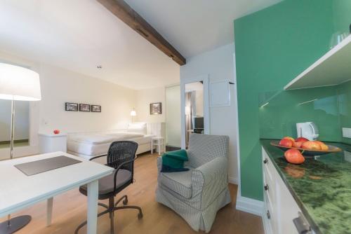 ห้องครัว, Gästehaus Marktbrunnen Bretten in เบรตเทิน