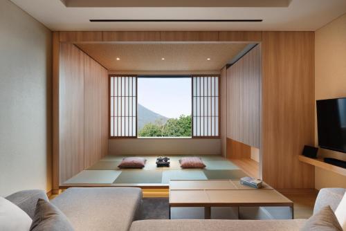 Two-Bedroom Suite with Village View with Tatami Area