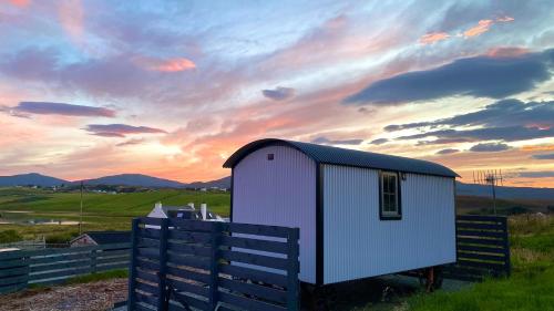 Exterior view, Shepherds Hut in Roskhill