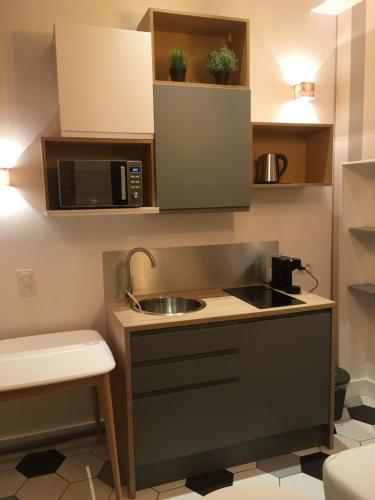 مطبخ, Charmant studio Lyon Terreaux - hyper centre in 1e arrondissement
