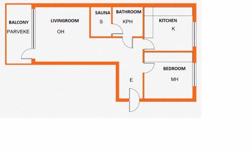 1-Bedroom Apartment with Sauna