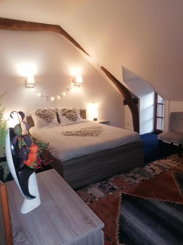 Chambre Cosy nature avec Grand Salon, wifi, salle de bain, parking chambre d'hôte La Roche-Posay