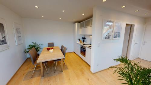 Konyha, Lieblingsplatz Neusiedl - Modern Stylish Apartments - Free Parking Burgenland Card - 10 min to Desig in Neusiedl am See