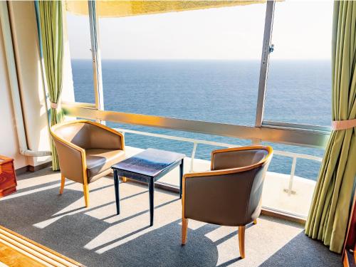 View, Atagawa onsen Blue Ocean in Izu