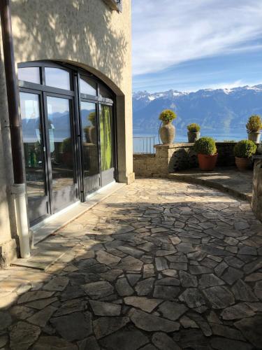 Panoramic Room in the vineyard,stunning views of lake and Alps