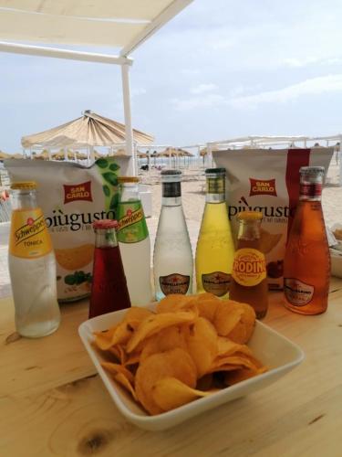 Restaurant, AURORA BEACH & SUITE in Margherita di Savoia