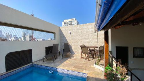 Cobertura de 3 quartos com churrasqueira e piscina – khách sạn tại Vila Luis Antonio