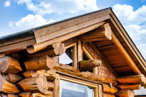外部景觀, The Log Cabins at The Vu in 巴斯蓋特