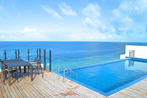 Swimming pool, Ranthari Hotel and Spa Ukulhas Maldives in Alifu Alifu Atoll