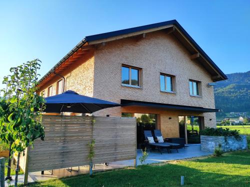 A szálláshely kívülről, 751Pelzrain in Bezau