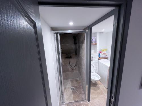 浴室, T3 calme et cosy, idéalement situé près du château et de la gare, dans un cadre paisible (T3 calme et cosy, idealement situe pres du chateau et de la gare, dans un cadre paisible) in 朗布依埃