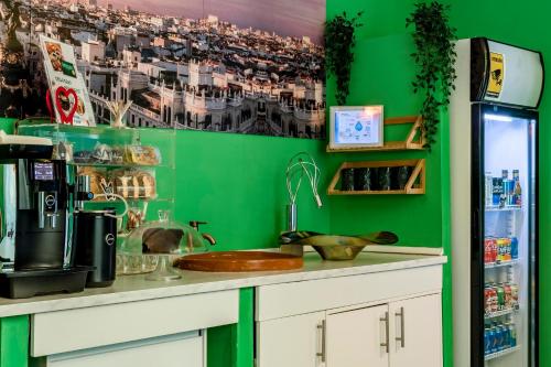 keuken, OXYGEN HOSTEL in Arganzuela