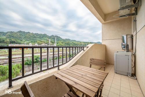 Balkon/teras, H& Yu Krung Style Inn in Taitung