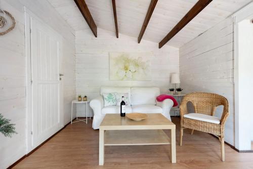  Cottage Hibiscus among Avocados in La Orotava