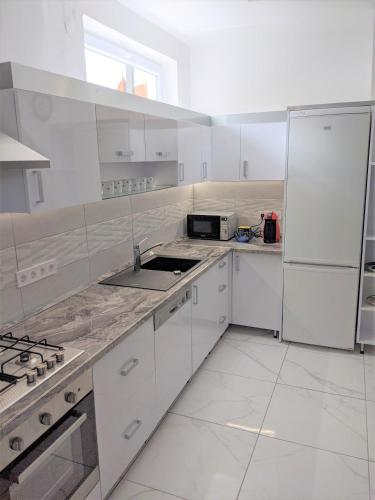 kuchyně, Marica Apartman in Balatonfenyves