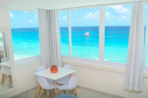 Frente al mar, increíble vista, nuevo estudio 1 C, Cancún