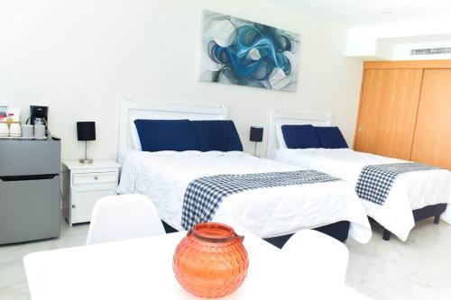 Frente al mar, increíble vista, nuevo estudio 1 C, Cancún (Foto 10)